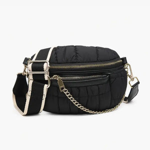 Quilted Bum Bag w/ Gold