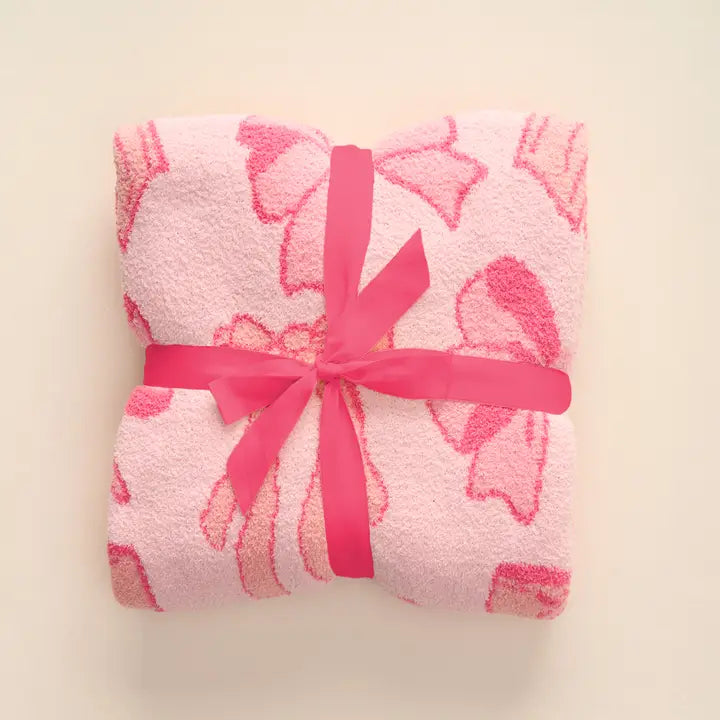 Cozy Dreams Blushing Bows Luxe Blanket