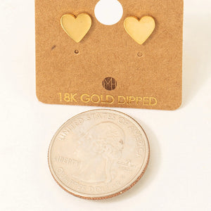 Mini Heart Stud Earrings