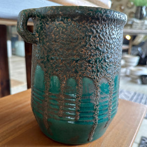 Distressed Evergreen Urn