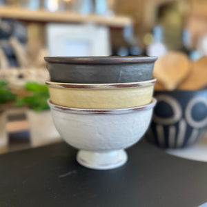 Stoneware Footed Bowl