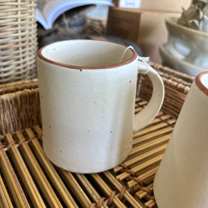 Cream Speckled Mug