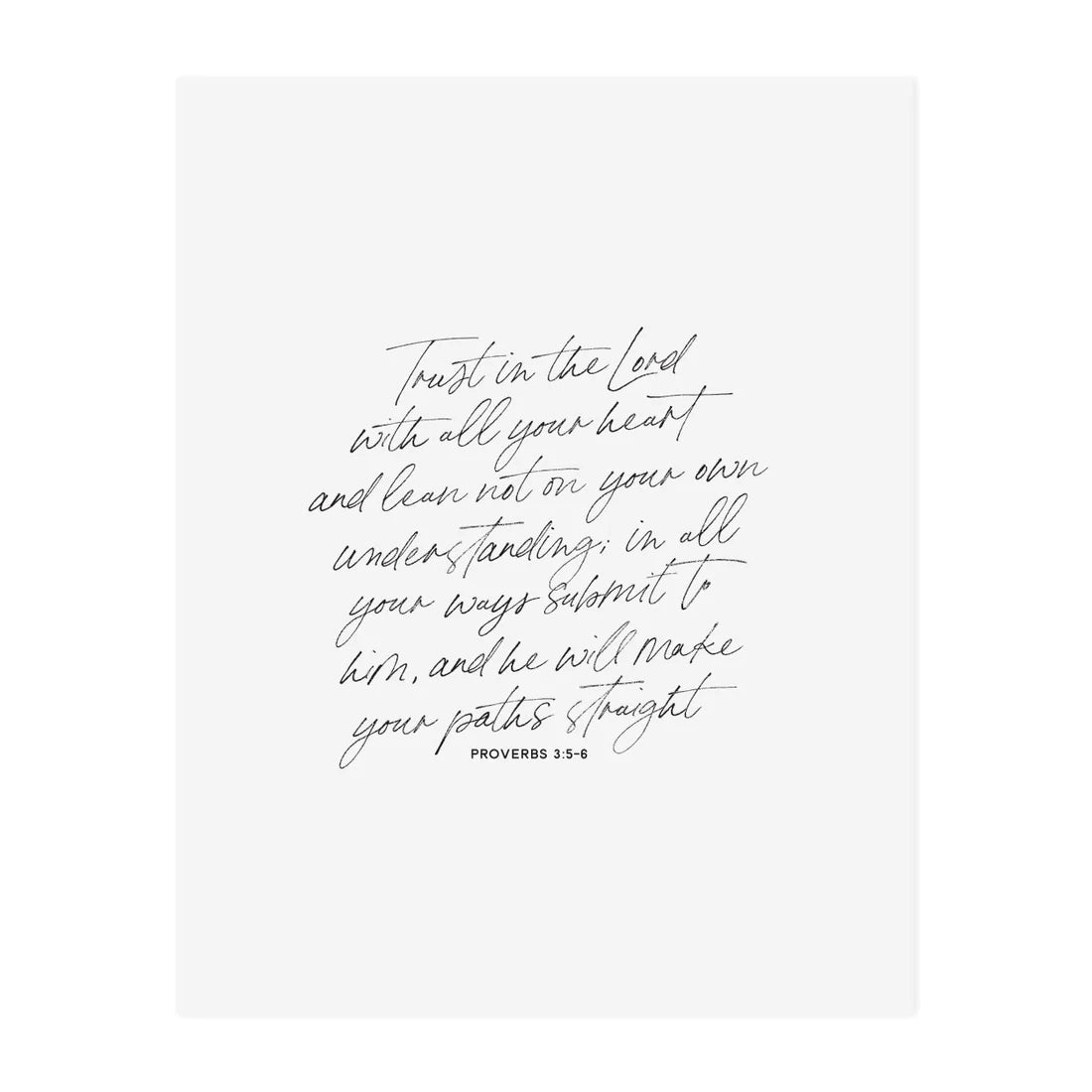 Trust in the Lord Anastasia Co. Art Print