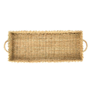 Woven Seagrass Basket Tray