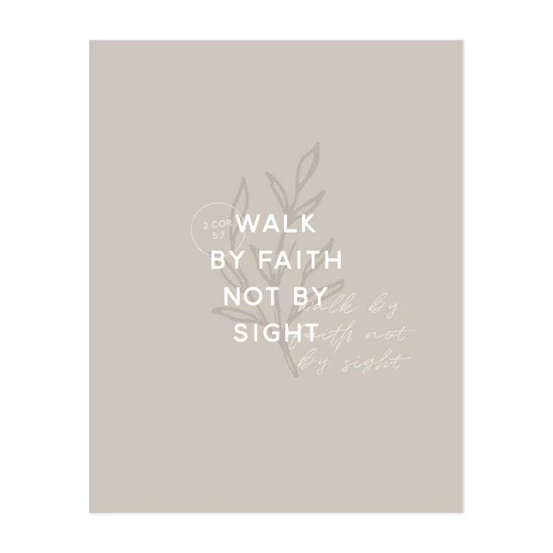 Walk by Faith Anastasia Co. Art Print