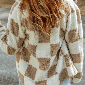 Checkered Sherpa Jacket