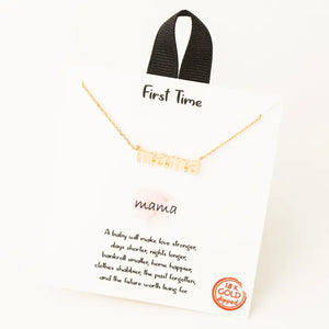 Gold Mama Pendant Necklace