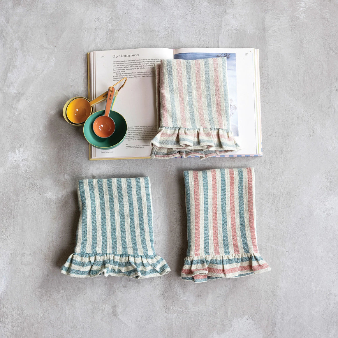 Spring Ruffle Tea Towel