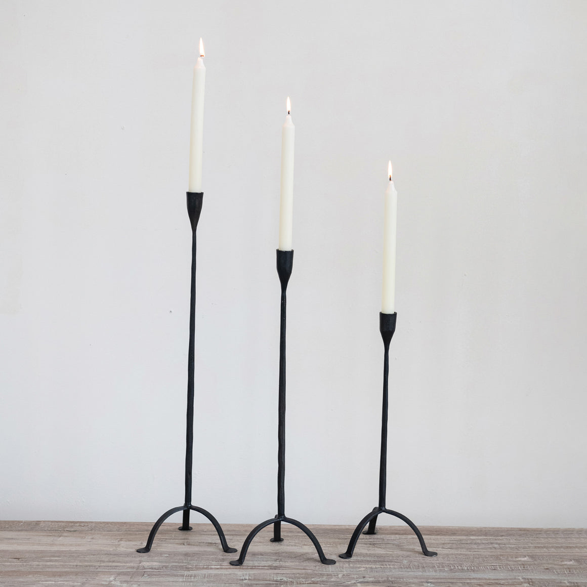 Cast Iron Footed Taper Holder