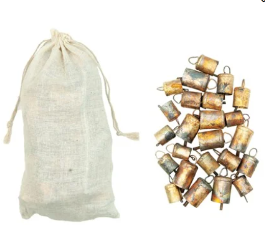 Distressed Gold Bells