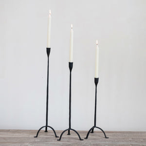 Cast Iron Footed Taper Holder