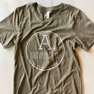 Olive Green Logo Tee