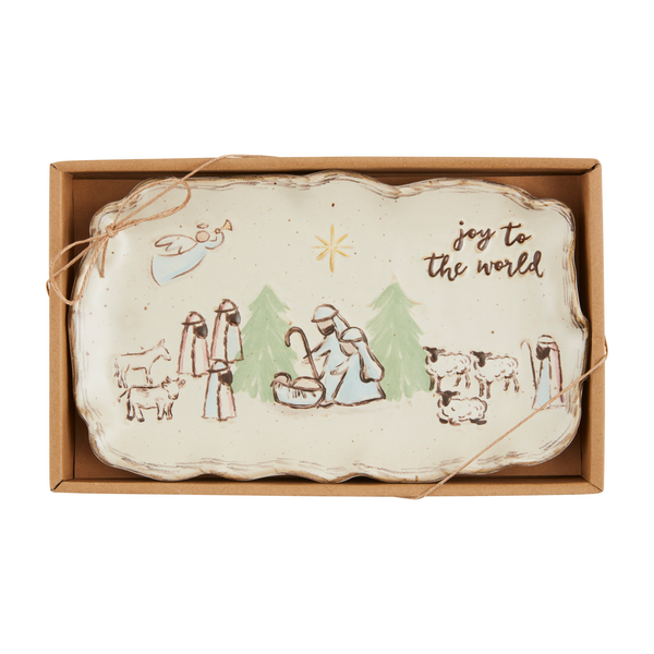 Hand-painted Nativity Plate