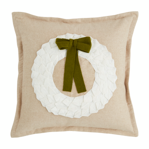 Chambray Wreath Pillow