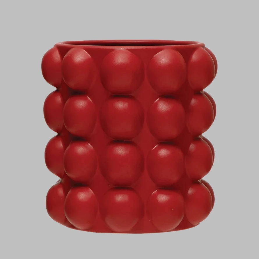 Matte Red Dots Planter