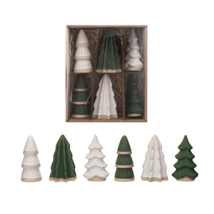 Boxed Stoneware Trees